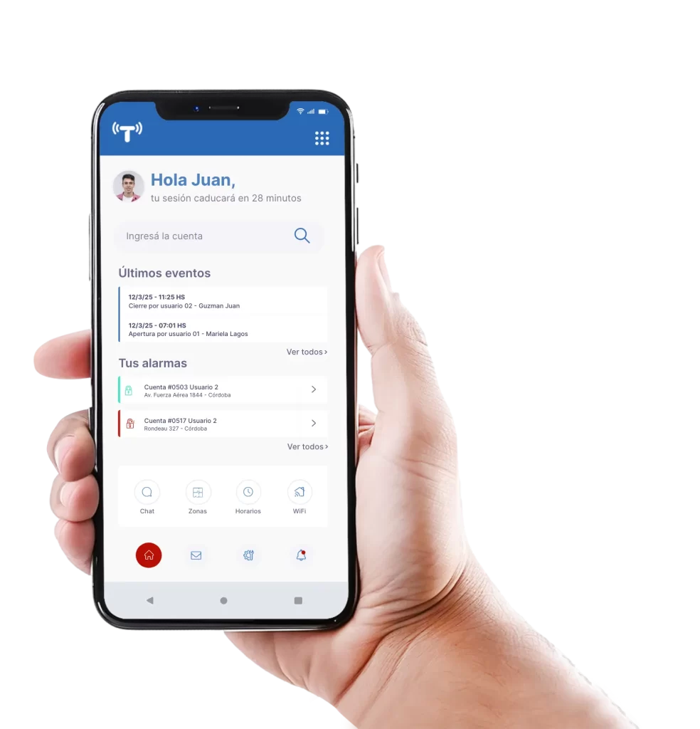 Tahachi app keeer alarmas