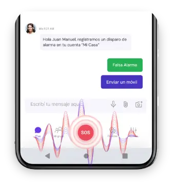 Boton SOS de Marandú App